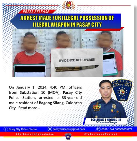 PASAY CITY PRESS RELEASE .